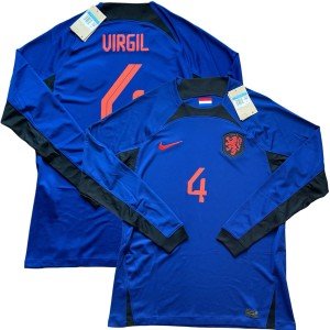 Netherlands Away Jersey #4 Virgil van Dijk