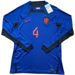 Netherlands Away Jersey #4 Virgil van Dijk