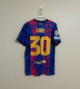 2021-22 FC Barcelona Gavi Third Soccer Jersey