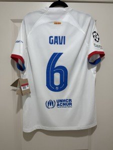 Gavi #6 Nike FC Barcelona Away Jersey - Large
