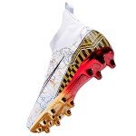 Boys' Gold-Soled Soccer Cleats for Outdoor Play