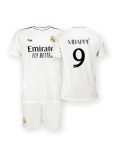 Real Madrid 24/25 Kids Home Kit - Mbappé