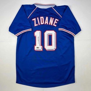 Zinedine Zidane France Blue World Cup Jersey XL
