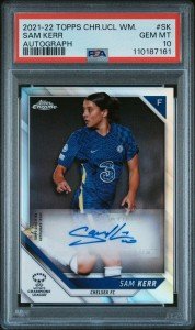 Sam Kerr Autographed 2021 Topps Chrome Card PSA 10