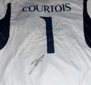 Thibaut Courtois Autographed Real Madrid Jersey