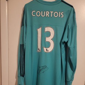 Thibaut Courtois Signed Chelsea Goalkeeper Jersey XL