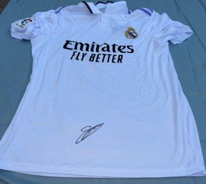 Thibaut Courtois Autographed Real Madrid Jersey
