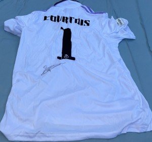 Thibaut Courtois Autographed Real Madrid Jersey