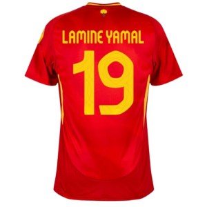 Spain Lamine Yamal 2024 Home Soccer Jersey - Men