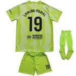 Barca Third #19 Lamine Yamal Kids Jersey Set