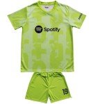 Barca Third #19 Lamine Yamal Kids Jersey Set