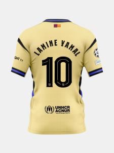 Lamine Yamal Barcelona UCL Away Kobe Jersey Size M