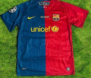 2008/09 Messi #10 Barcelona UCL Final Jersey L