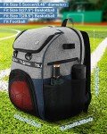 Tolaccea Blue Soccer Backpack with Ball Compartment