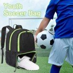 Lightweight Soccer Backpack with Ball Holder for Kids