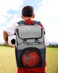 Tolaccea Blue Soccer Backpack with Ball Compartment