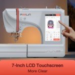 POOLIN EOC05 Computerized Embroidery Machine for Beginners