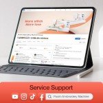 POOLIN EOC05 Computerized Embroidery Machine for Beginners