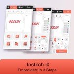 POOLIN EOC06 Embroidery Machine with Large Touchscreen