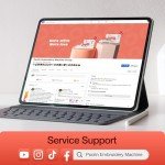 POOLIN EOC06 Embroidery Machine with Large Touchscreen