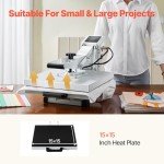 VEVOR 15x15 Digital Heat Press Machine
