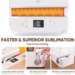 HTVRONT Fast Heat Press for Tumblers and Mugs