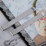 20-Piece Stainless Steel Sewing Clips with Ruler