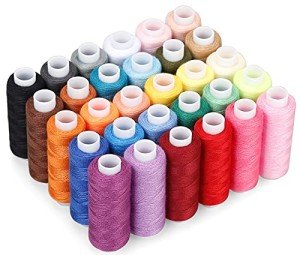 30-Color Polyester Sewing Thread Kit - 250 Yards
