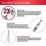 SINGER Universal Needles 20-Pack, 80/12 to 100/16