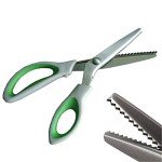 JISTL Green Pinking Shears with Comfort Grips