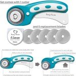 Turquoise Rotary Cutter Set for Crafting Projects