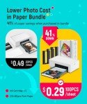 Liene M100 Portable Photo Printer with 100 Sheets