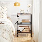 Mobile Printer Stand with Power Outlets and USB