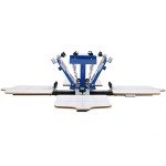 4 Color Screen Printing Machine with Rotating Press