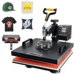 VEVOR 15x15 Dual Heat Press for T-Shirts & Hats