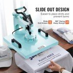 VEVOR 5-in-1 Heat Press Machine, 15x15 Inch