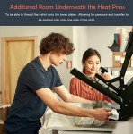 38.1 x 38.1 cm Heat Press for T-Shirts