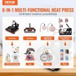 VEVOR 8-in-1 Digital Heat Press Machine