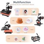 5 in 1 Heat Press Machine for T-Shirts & More