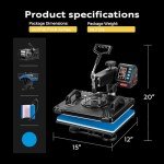 VIVOHOME 5 in 1 Heat Press Machine 12"x15