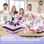 5-in-1 Heat Press Machine for Custom Apparel