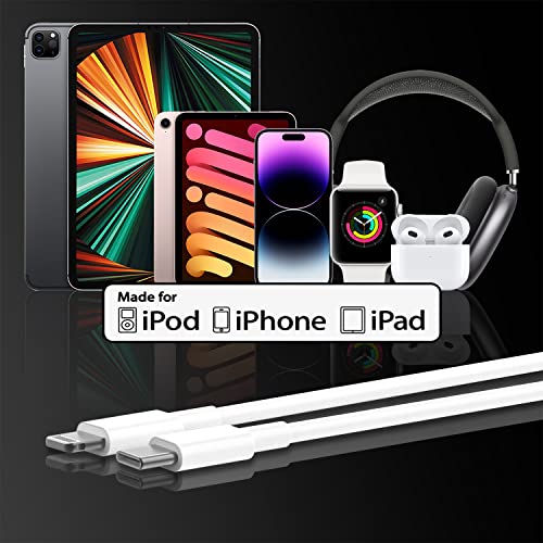 Apple 6ft Fast Charger Cable 2-Pack, MFi Certified