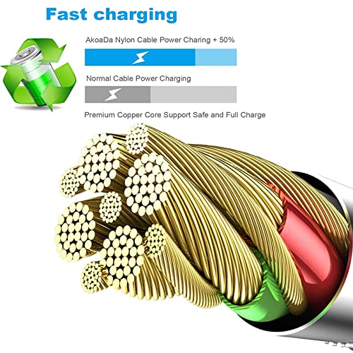 Apple MFi Certified 6-Pack Nylon Braided iPhone Chargers
