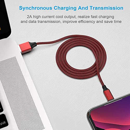 Apple MFi Certified 6-Pack Nylon Braided iPhone Chargers