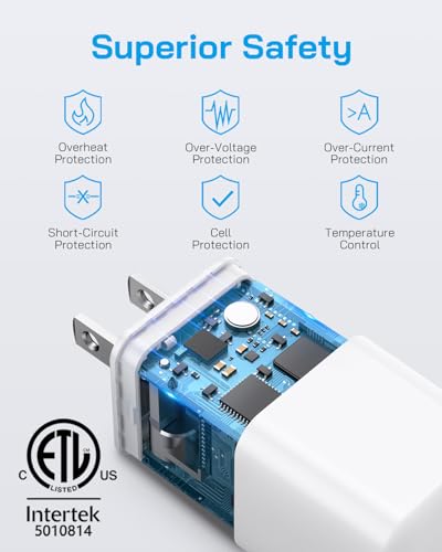 MFi Certified 6ft Lightning Charger Cable (4-Pack)