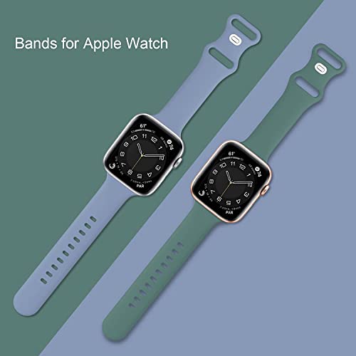 15 Soft Silicone Bands for Apple Watch 40-45mm