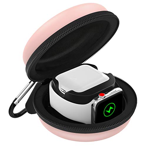 MoKo Rose Gold Travel Case for Apple Watch & AirPods