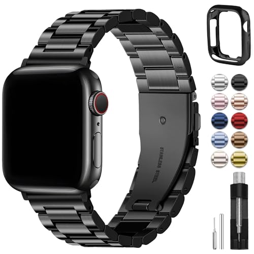 Stainless Steel Apple Watch Band with Case