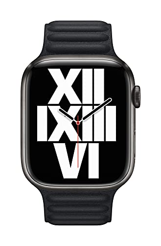 Midnight Leather Link Band for Apple Watch 45mm