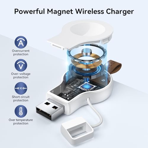 Portable Wireless Charger for Apple Watch - White